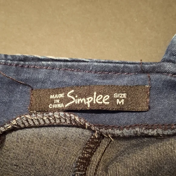 Simple Denim Mini Dress - Picture 4 of 4